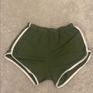 Olive green shorts